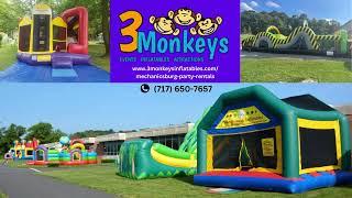 Party Rentals Mechanicsburg PA - 3 Monkeys Inflatables - 717-650-7657