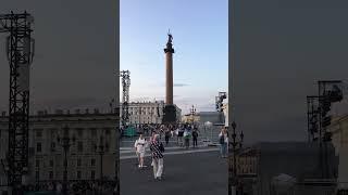 St. Petersburg. Alexander column. Palace Square