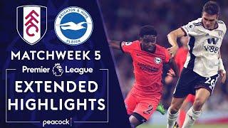 Fulham v. Brighton | PREMIER LEAGUE HIGHLIGHTS | 8/30/2022 | NBC Sports