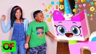 LEGO UNIKITTY Helps Shiloh and Shasha Build Her Unikingdom! - Onyx Family