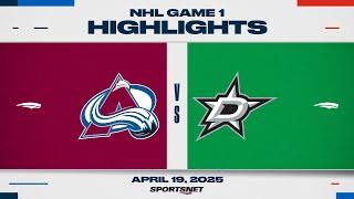 NHL Game 1 Highlights | Avalanche vs. Stars - April 19, 2025