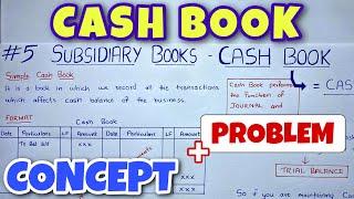 Cash Book - Concept & Problem - Class 11 - By Saheb Academy