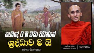 15) හැමදේ ට ම වඩා වටින්නේ ශ්‍රද්ධාව ම යි (කසීභාරද්වාජ සූත්‍රය)  | අපේ බුදු සමිඳු තවම වැඩ වෙසෙති