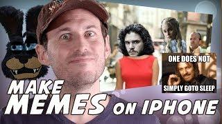 How to make a Meme for FREE with iPhone, Photo Grid Tutorial