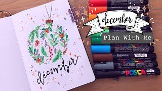 PLAN WITH ME ll December 2021 Bullet Journal ll Holiday Theme