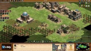 Voobly AOE2 1.6: Nomad, 3 vs 3 team game