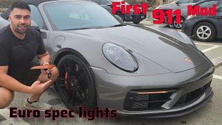 First mods on my 2024 911. Side marker replacement on 992 is a must, Here's how...