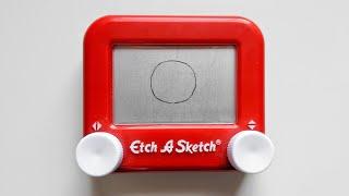 How to draw a circle on an Etch A Sketch | Etch A Sketch drawing tutorial