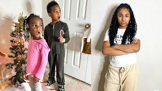 SIBLINGS GETS CAUGHT TAKING SISTER CANDY CANES, THEY REGRET IT!!