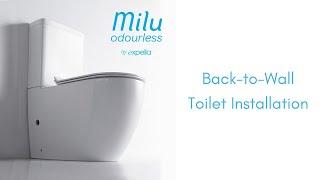Milu Odourless - Back-to-Wall Toilet Installation