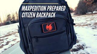Maxpedition Prepared Citizen Deluxe Backpack: SUPER Low-Profile, Rugged Build, Still CCW Compatible