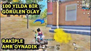 YÜZ YILDA BİR GÖRÜLEN OLAY ! RAKİPLE AYNI ANDA AMR OYNADIK ! BATUR GAME SOLO SQUAD PUBG MOBİLE