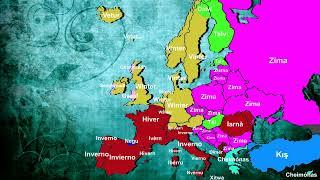 Seasons - European languages comparison