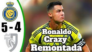 Ronaldo Hatrick in 5 min AL Nassr vs Al Ta'i 5-4 - All Goals - 2024