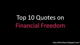 Top 10 Quotes on Financial Freedom