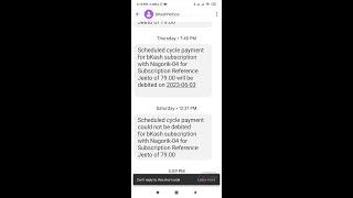Scheduled cycle payment could not be debited for bKash subscription with Nagorik- সমাধান