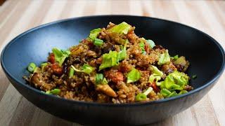 Quinoa Fried Rice with Mushrooms