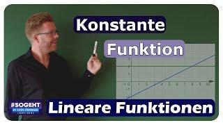 Mathematik entschlüsselt: Die Konstante Funktion als spezielle lineare Funktion