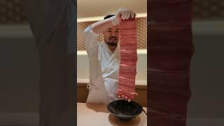 【江戸焼肉】日本一長いタンを食べたいならこの焼肉屋へ行け（Edo Yakiniku：Japan's Longest Wagyu Beef Tongue in Ginza）#shorts