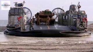 Giant Military Hovercraft • U.S. Marines LCAC In Action • Cockpit View