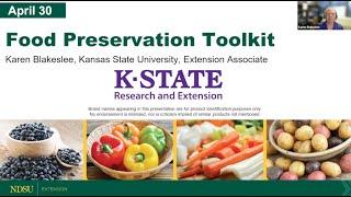 Food Preservation Toolkit - NDSU Extension Field to Fork