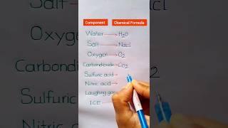 Water/Salt/Oxygen/Carbondioxide/ICE/Sulfuricacide Chemical Name #shortvideo