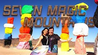 Seven Magic Mountains - Las Vegas - Colorful stacked rocks in the desert !!