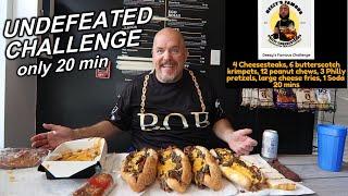 Deezy's Famous Cheesesteaks Undefeated Challenge - only 20 minutes to finish