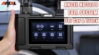 ANCEL HD3200 Full System 24/12 Truck and 12 Car OBDII Scanner ABS, DPF, EPB, SAS, SRS, TPMS |ANCEL