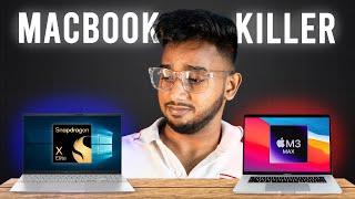 Asus snapdragon x elite Laptop Vs MacBook M3 in Sinhala