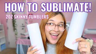 HOW TO SUBLIMATE ON SKINNY TUMBLER  | CUP PRESS