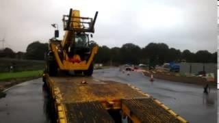 Zero Harm Together: Telehandler being carefully offloaded