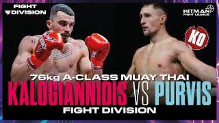 BIG KNOCKOUT! Nathanial Kalogiannidis vs Harry Purvis