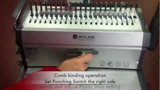 ATLAS Binding Machines - AS-BM-CW3B - 2-in-1 Binding Machine