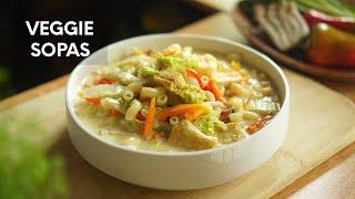 How to cook Veggie Sopas | Filipino Macaroni Soup Recipe