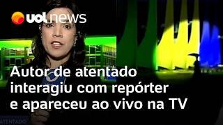 Homem que fez atentado no STF interagiu com repórter, disse que não atrapalharia e apareceu de fundo