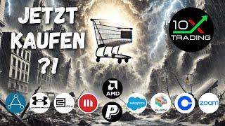 "10 AKTIEN FÜR DIE RALLY" AMD Block Paypal Coinbase Zoom Microstrategy Salesforce Under Armour C3