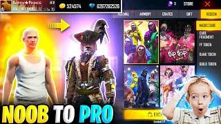 Free Fire I Got All Rare Items NOOB TO Pro All Old Bundles Skins Unlocked-Garena Free Fire