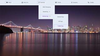 Design Your First Drop Down Navigation Bar Only HTML & CSS | @iqraCS