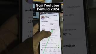 Gaji Youtuber Pemula Baru Monetisasi #tutorial #shorts