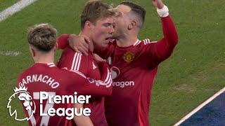 Rasmus Hojlund nets Manchester United's opener against Leicester City | Premier League | NBC Sports