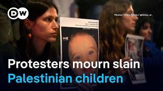 'Silent protests' in Israel draw attention to children killed in Gaza | DW News