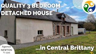 HOUSE FOR SALE IN FRANCE - 3 Bedroom Detached house in Central Brittany, quality renovation