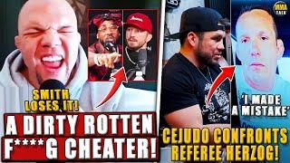 FURIOUS Anthony Smith LOSES IT on TJ Dillashaw +THANKS Bobby Green! Cejudo CONFRONTS Referee Herzog