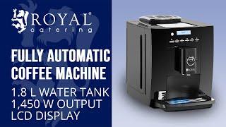 Fully Automatic Coffee Machine Royal Catering RC-FACM | Product Presentation