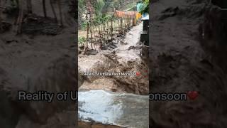 Real side of Uttarakhand monsoon #youtubeshorts #monsoon #uttarakhand