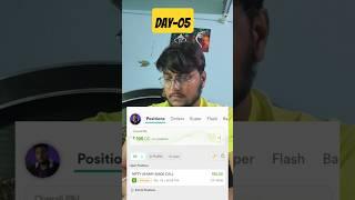 TRADING WITH LOW CAPITAL₹10K DAY-05 #trading #nifty #minivlog #vlog #trader #shorts #ytshorts #forex