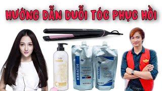 BÀI 28. HƯỚNG DẪN DUỖI TÓC PHỤC HỒI KERATIN . HƯỚNG DẪN PHA THUỐC DUỖI TÓC YẾU, TÓC KHÔ , TÓC HƯ TỔN