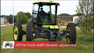 H2Trac - Electric tractor with unbelievable track width dynamic adjustment