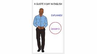 Quote of the Day in English // Lesson 6 #Shorts // Intermediate English